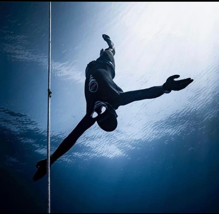 Freediving off the Florida coast